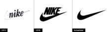 El logo de Nike se basó en la diosa griega de la victoria "Niké", la cual está representada alada, por lo que de ahí se retoma el diseño y agrega movimiento