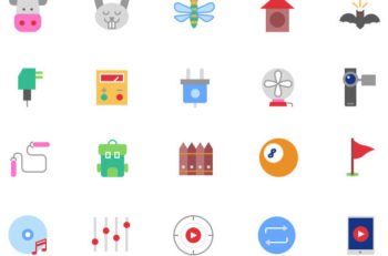 Estos iconos GRATIS son indispensables en tu banco de recursos gráficos. Contirene una gran variedad de categorías como animales, redes sociales, objetos.