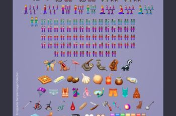 59 nuevos emoji 2019 fueron anunciados, aunque se aumentan a 230 gracias a la combinación de tonos de piel para las parejas.