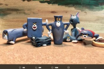 Estas esculturas de Tom creadas por el artista Taku Inoue, recrean momentos incómodos del gato de la caricatura Tom & Jerry.