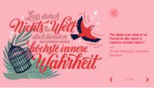 El Doodle de Google muestra 13 ilustraciones con frases para el Día Internacional de la Mujer que fueron citadas por luchadoras sociales.