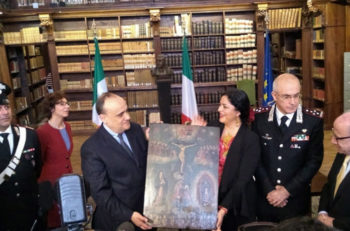 Italia regresó a México 594 pinturas robadas entre los años 60s y 70s, el procedimiento legítimo tardó 2 años en realizarse.