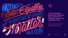 El Doodle de Google muestra 13 ilustraciones con frases para el Día Internacional de la Mujer que fueron citadas por luchadoras sociales.