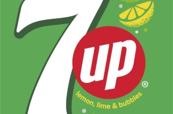 El logotipo de 7up se ha modificado en distintas ocasiones, pero conserva el título en la misma estructura y elementos desde 1936.