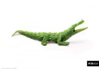 Estos anuncios de PETA recrean animales compuestos por vegetales, y todo sin dañar a ninguno de éstos en la elaboración del cartel.