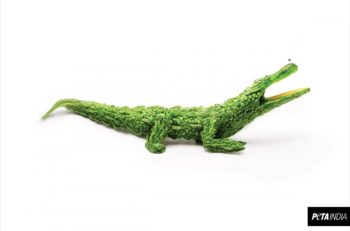 Estos anuncios de PETA recrean animales compuestos por vegetales, y todo sin dañar a ninguno de éstos en la elaboración del cartel.
